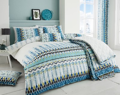 Tribal Teal Duvet Set