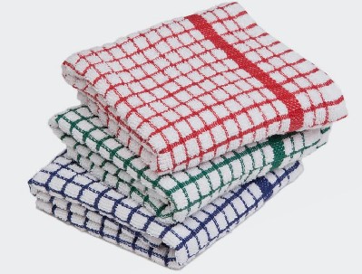 Terry Check Tea Towels